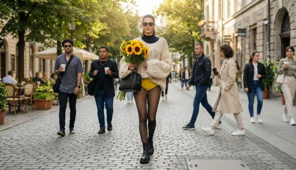 NoPantsLook - Frauen der Generation Z haben Hosen abgeschafft 2 NoPantsLook - Frauen der Generation Z haben im Jahr 2025 Hosen abgeschafft.